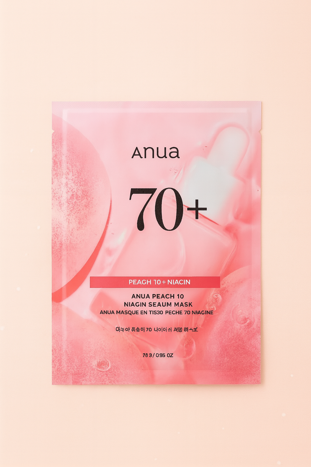 Masque tissu éclat pêche + niacinamide – Anua