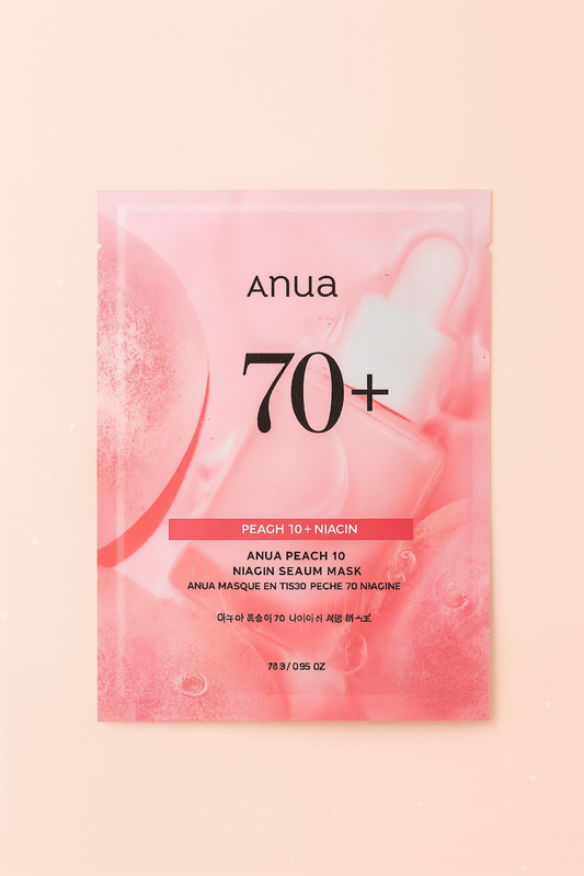 Masque tissu éclat pêche + niacinamide – Anua