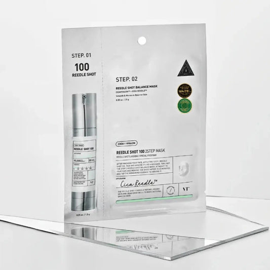 Masque 2 étapes micro-peeling & apaisant – Reedle Shot 100